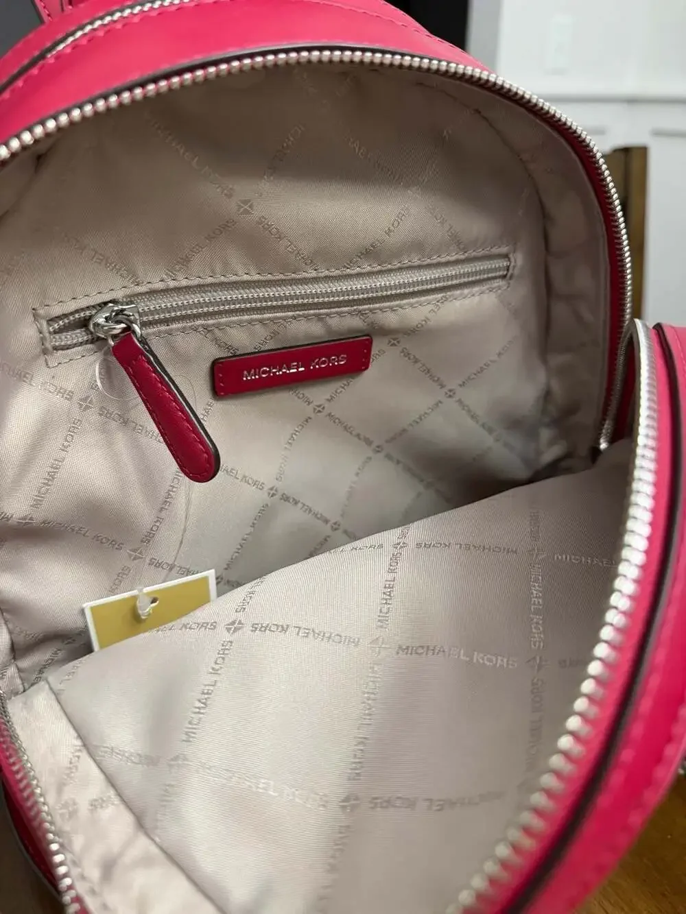 MICHAEL KORS JAYCEE MD ZIP POCKET BACKPACK MK BAG Color Shift Dark Raspberry